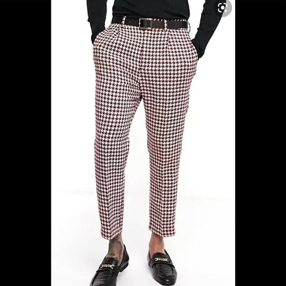ASOS Other - 🚨HP🚨NWT🏷ASOS Tapered Houndstooth Pants W30” L30